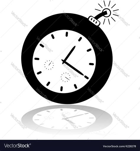 Cartoon time bomb Royalty Free Vector Image - VectorStock