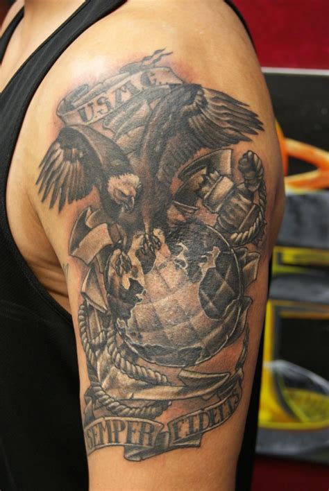 USMC Tattoos Designs, Ideas and Meaning | Tattoos For You