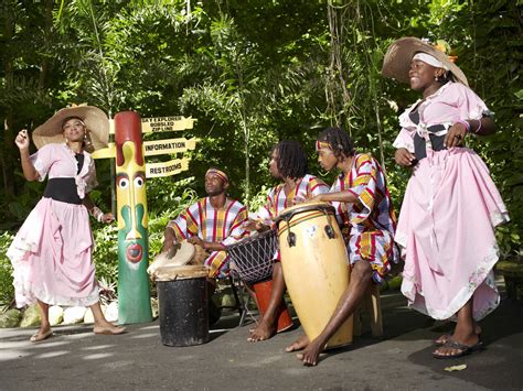 Some locals playing traditional Jamaican music.