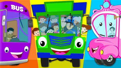 Wheels On The Bus Go Round And Round Nursery Rhyme Kids Tv - YouTube