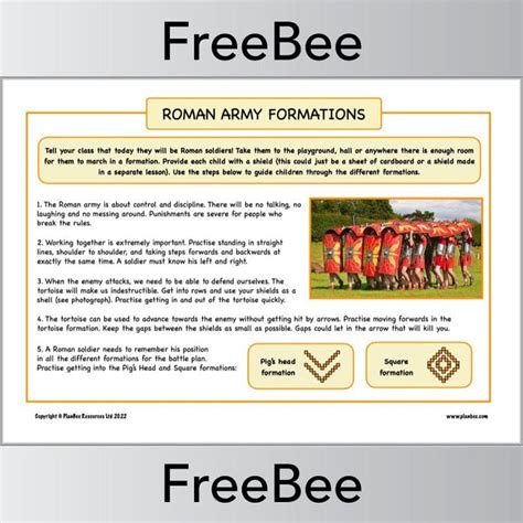 FREE Roman Army Formations KS2 | PlanBee