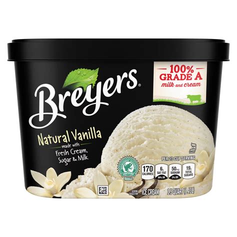 Breyers Ice Cream Nutrition Facts Label | Besto Blog