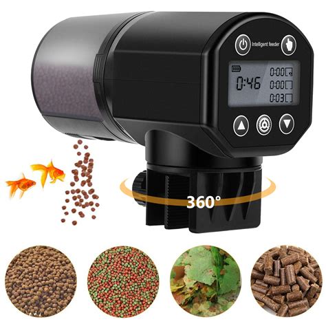 200mL Automatic Fish Feeder Fish Food Dispenser Auto Fish Feeder with ...