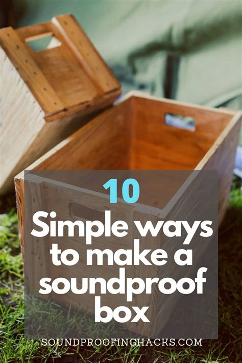 10 Ways to make a soundproof box | Soundproof box, Sound proofing, Diy ...