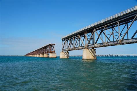 The Old and Abandoned Bahia Honda Rail Bridge at Big Pine Key, Florida ...