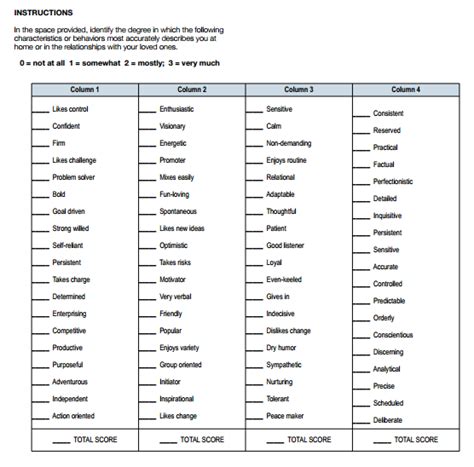 4 Animal Personality Test Printable - Printable Word Searches