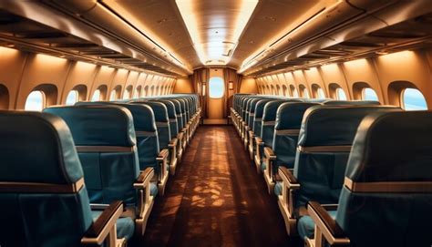 Premium AI Image | Airplane cabin interior design