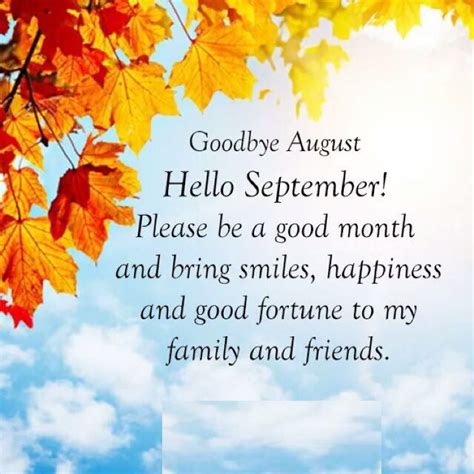 GoodBye August Hello September Images, Positive Quotes | Hello ...