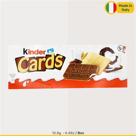 Kinder Cards | Box of 5 Bars – Jibly World