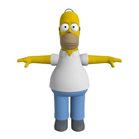 3d homer simpson model