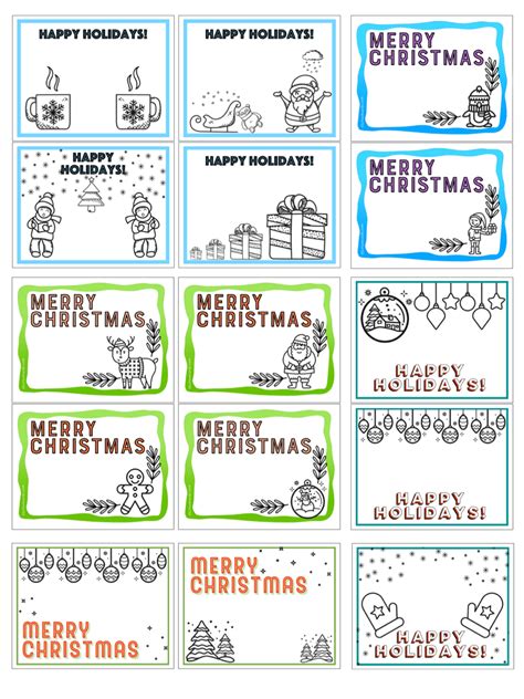 Printable Christmas Cards – ESL Flashcards