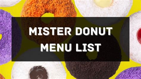 Mister Donut Menu Prices Philippines 2024 [Updated] — All About ...