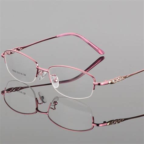 Women's Half Frame Eyeglasses Alloy Frame Sf6020 | Eyeglasses ...