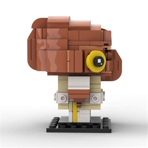 Lego Star Wars Admiral Ackbar - Custom MOC Brickheadz Instructions