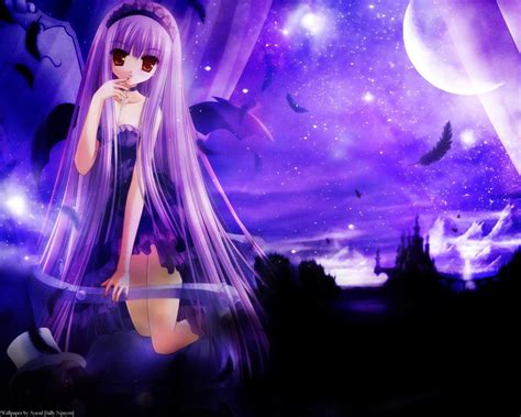 Dark Purple Anime Girl Wallpapers - Top Free Dark Purple Anime Girl ...