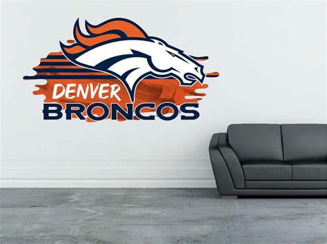 Denver Broncos Logo Wall Decal Sticker Home Decor Custom Vinyl | Etsy