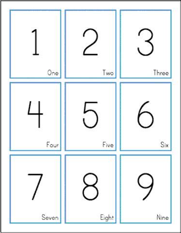 Number flash cards - customizable | STEM Sheets | Flashcards, Math ...