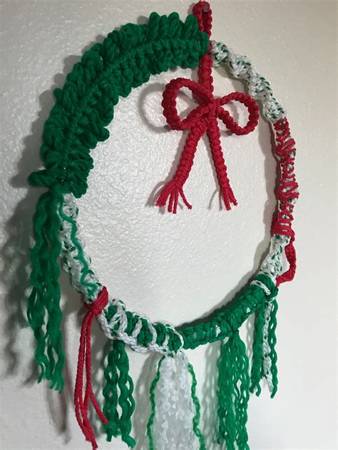 Macrame Christmas Wreath - Etsy