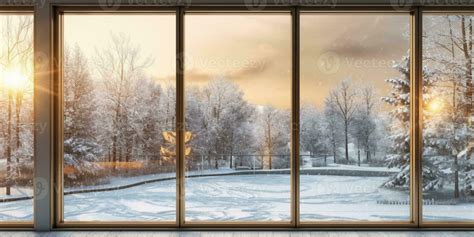 Winter view from window blurred background, 26198281 Stock Photo at ...