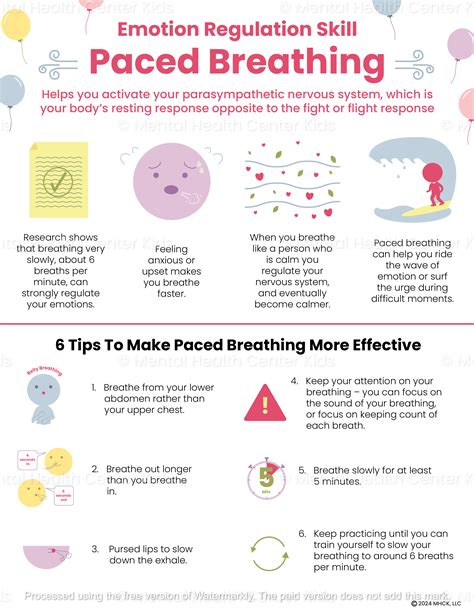 DBT Paced Breathing Handout – Mental Health Center Kids