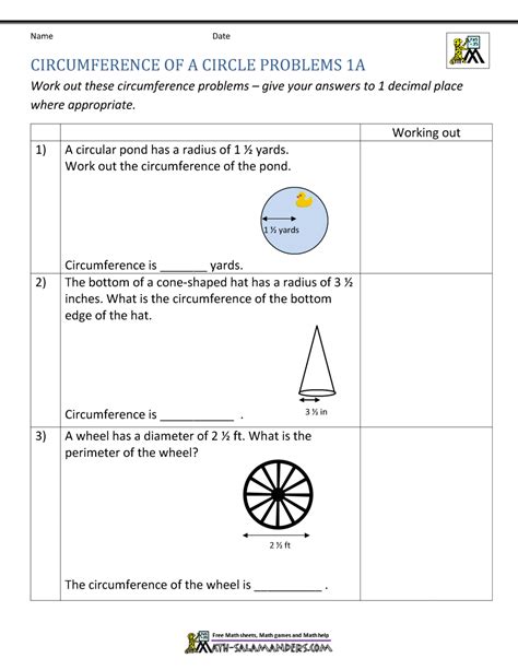 Word Problems Involving Area Of A Circle