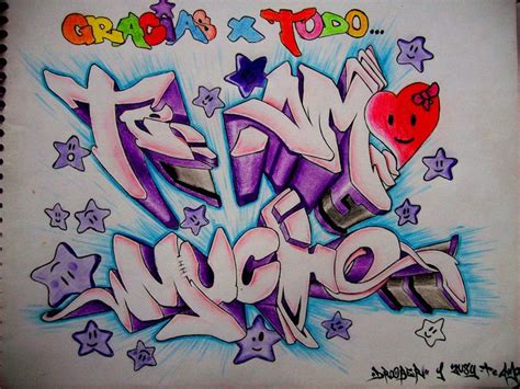 Dibujos de te amo chidos en graffiti - Imagui