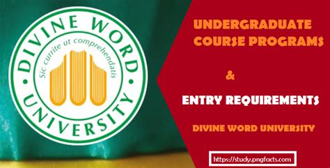 Divine Word University Undergraduate Course Programs and Entry ...