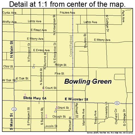 Bowling Green Ohio Street Map 3907972