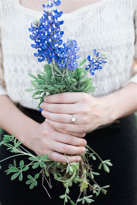 Bluebonnet bridal bouquet. Texas Wedding Photography: Brooke Jonsson Of ...