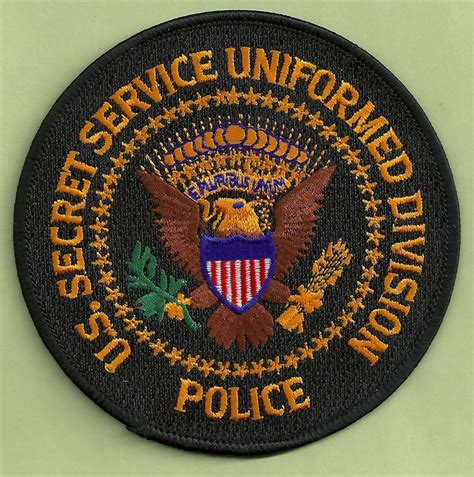 UNITED STATES SECRET SERVICE UNIFORM DIVISION PATCH BLACK