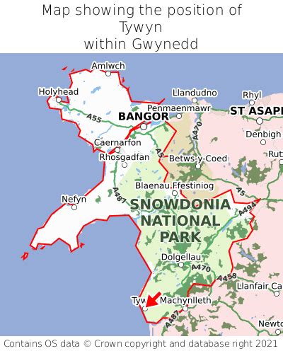 Where is Tywyn? Tywyn on a map