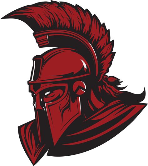 Red spartan logo 22712273 Vector Art at Vecteezy