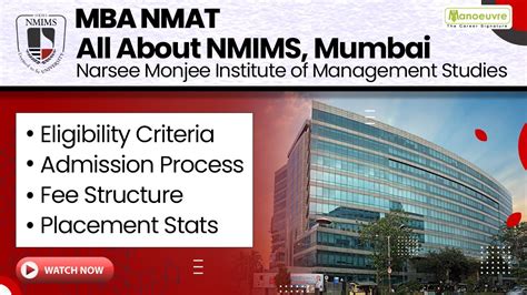 NMIMS (Mumbai) - MBA NMAT | Eligibility Criteria | Admission Process ...