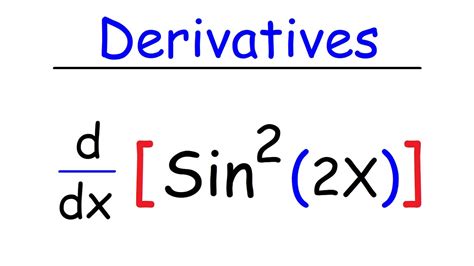 What is the derivative of sin^2x