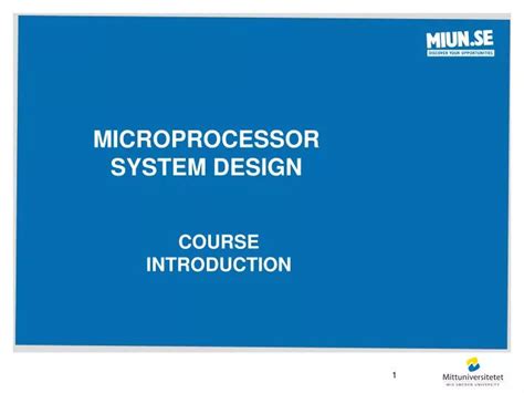 PPT - Microprocessor system design PowerPoint Presentation, free ...