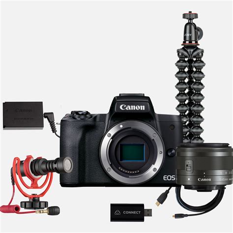 Buy Canon EOS M50 Mark II Interchangeable Lens Live Streaming Kit in Wi ...