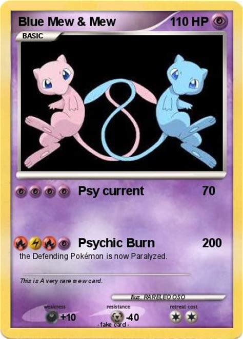 Pokémon Blue Mew Mew - Psy current - My Pokemon Card