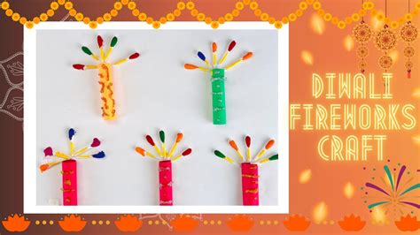 Diy Diwali Fireworks crafts for kids 🧨🎇🎆 | Diwali craft ideas 🪔 ...