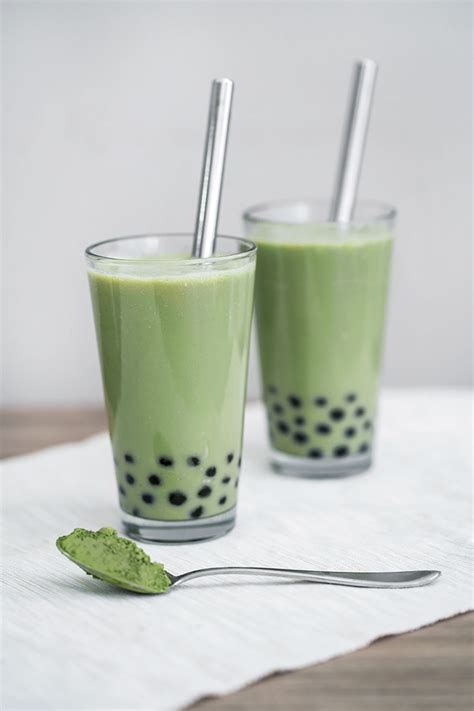 Matcha Milk Tea Boba - Obsessive Cooking Disorder