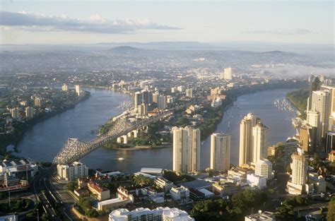 Aerial view, Storey Bridge and Brisbane River 1999 | QUT Digital ...