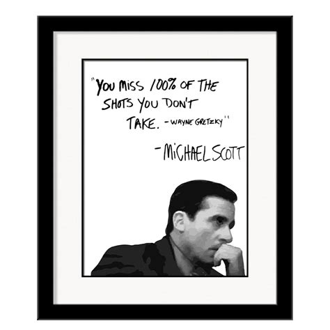 Buy Michael Scott The Office Motivational Quote Frame Wall Art Decor ...