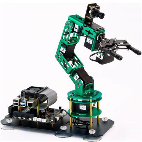 Buy Yahboom Robotic Arm Raspberry Pi Robot Kit AI Hand Building with ...