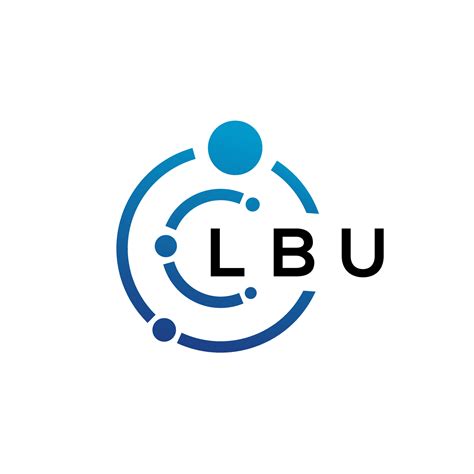 LBU letter technology logo design on white background. LBU creative ...