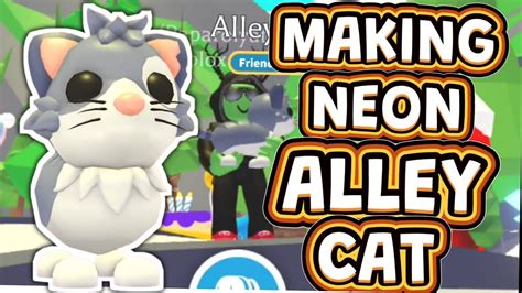 NEON ALLEY CAT IN ADOPT ME! Urban Egg Pets ! - YouTube