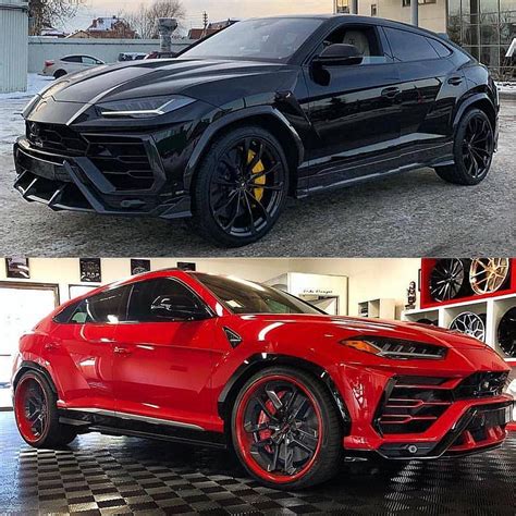 Black & Red Lamborghini Urus | Sports cars luxury, Red lamborghini ...