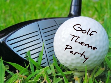 Golf Party Ideas for a golf themed party for adults