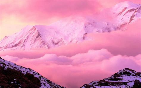 tapete hd rosa,himmel,berg,gebirge,natur,rosa (#681310) - WallpaperUse