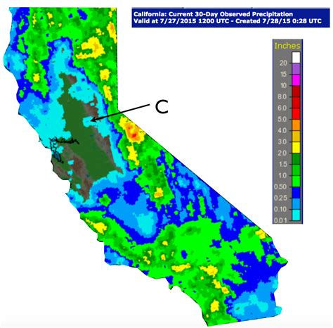 California July 2015 Rainfall Map 2 - GeoCurrents