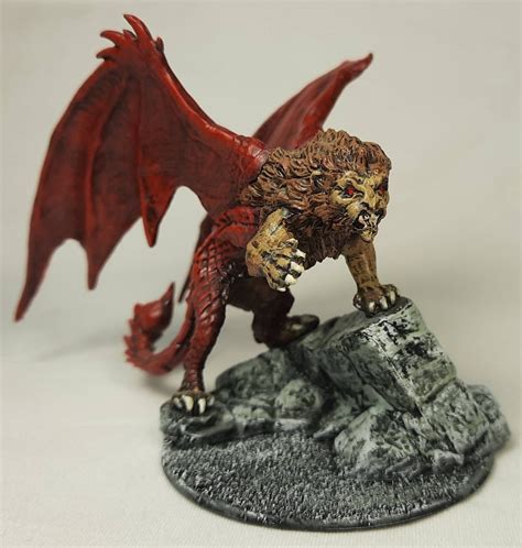 Manticore miniature Dungeons and Dragons D&D Pathfinder DnD | Etsy