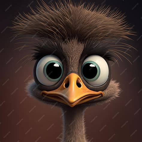 Premium Photo | Cute cartoon Emu character